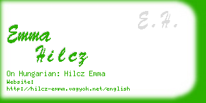 emma hilcz business card